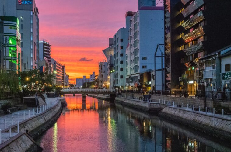 Naka River, Fukuoka, Japan | hakata ramen | Kyushu