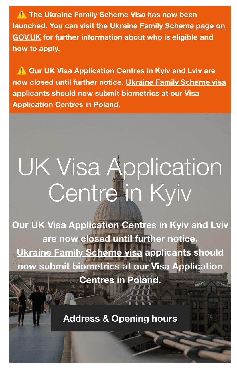 Lviv VISA Centre | visa application process | uk government