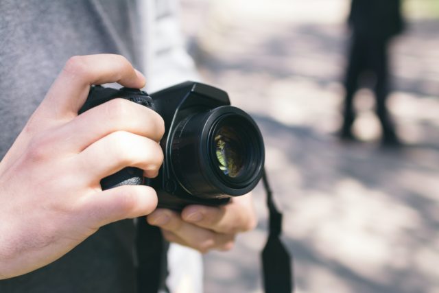 man with camera